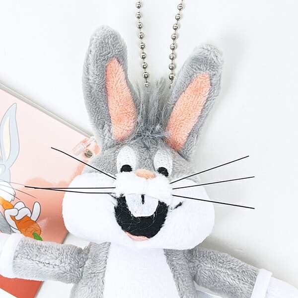 ルーニーテューンズ バッグス・バニー ぬいぐるみ ボールチェーン