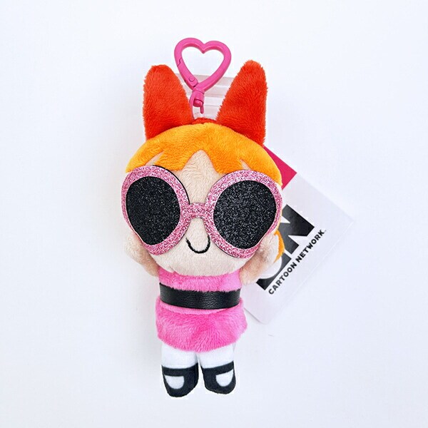 パワーパフガールズ ブロッサム ぬいぐるみキーリング サングラスver. パワパフ