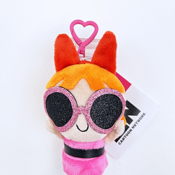 パワーパフガールズ ブロッサム ぬいぐるみキーリング サングラスver. パワパフ