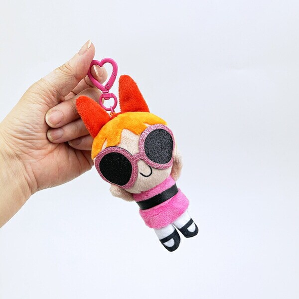 パワーパフガールズ ブロッサム ぬいぐるみキーリング サングラスver. パワパフ