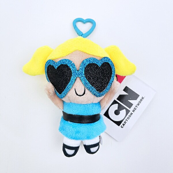 パワーパフガールズ バブルス ぬいぐるみキーリング サングラスver. パワパフ