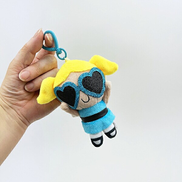 パワーパフガールズ バブルス ぬいぐるみキーリング サングラスver. パワパフ