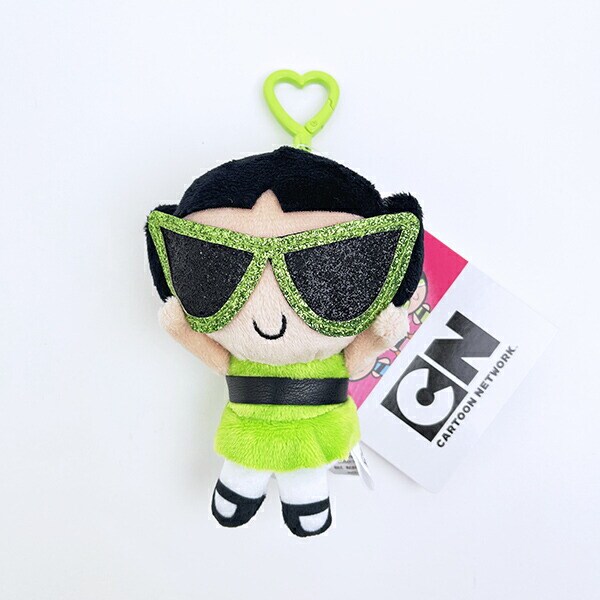 パワーパフガールズ バターカップ ぬいぐるみキーリング サングラスver. パワパフ