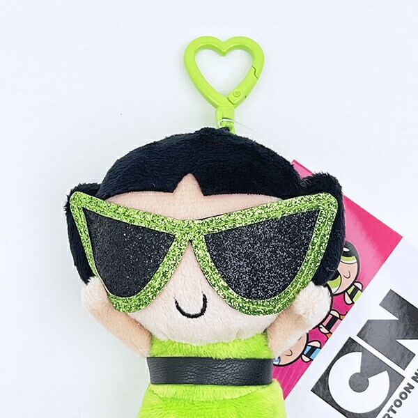 パワーパフガールズ バターカップ ぬいぐるみキーリング サングラスver. パワパフ