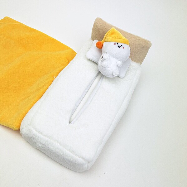 お文具といっしょ ぬいぐるみベッドティッシュカバー