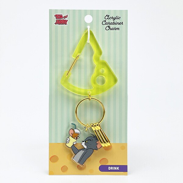 トムとジェリー ドリンク アクリルカラビナチャーム キーホルダー