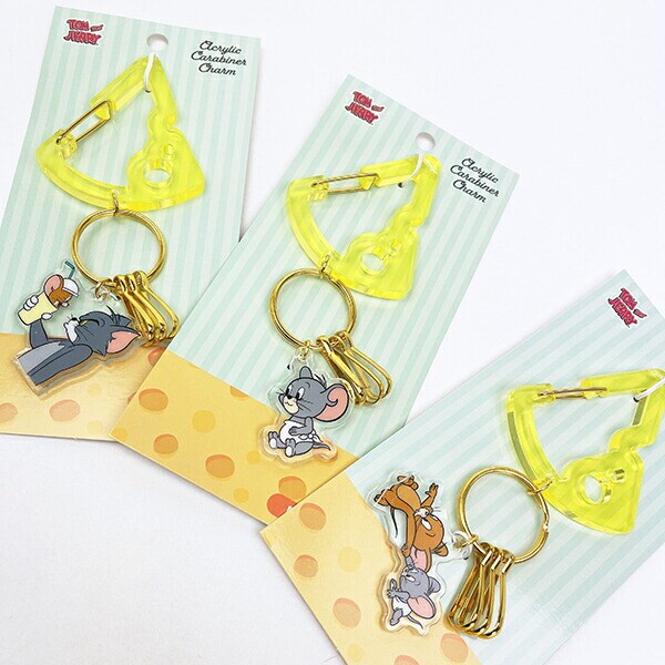 トムとジェリー ドリンク アクリルカラビナチャーム キーホルダー