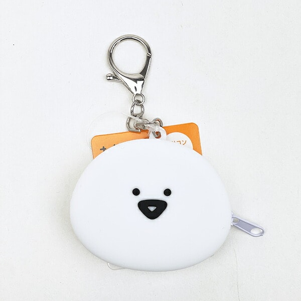 お文具といっしょ お文具さん シリコンミニポーチ (ホワイト)