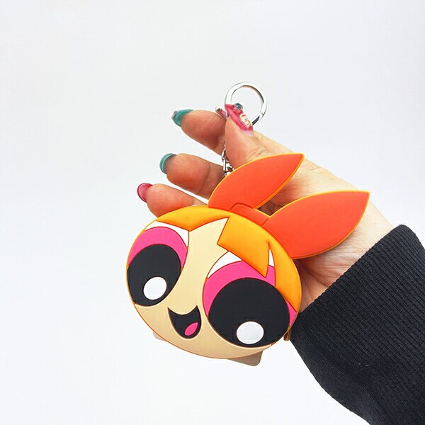 パワーパフガールズ ブロッサム シリコンミニポーチ (オレンジ)