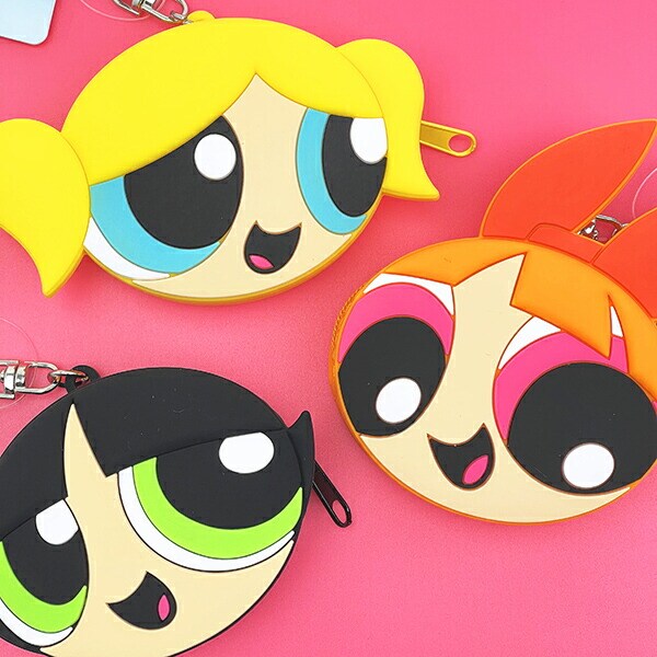 パワーパフガールズ ブロッサム シリコンミニポーチ (オレンジ)