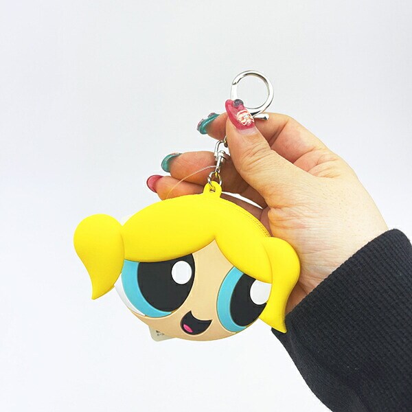 パワーパフガールズ バブルス シリコンミニポーチ (イエロー)