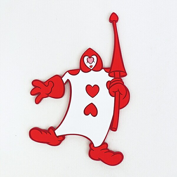 ディズニー 不思議の国のアリス トランプ兵 ラバーマグネットフック Disney