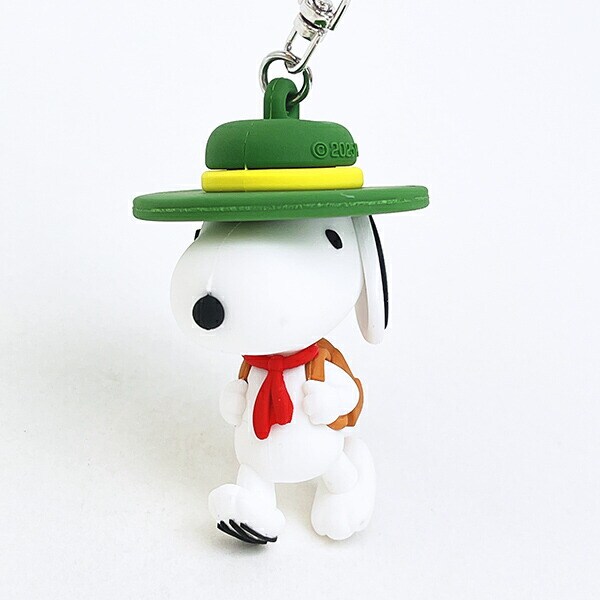 スヌーピー ビーグルスカウト 立体ラバーキーホルダー SNOOPY