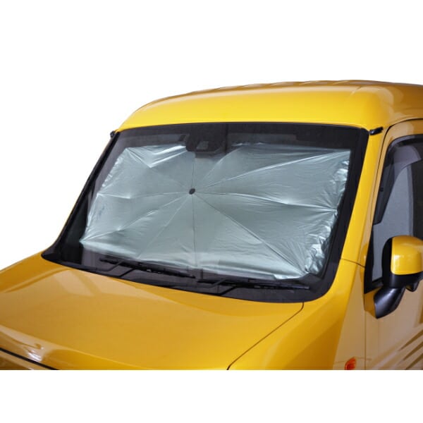 折り畳み傘型 サンシェード ブラック Mサイズ カー用品 車関連