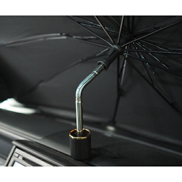 折り畳み傘型 サンシェード ブラック Mサイズ カー用品 車関連