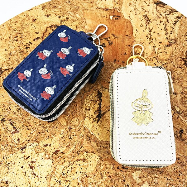 ムーミン リトルミイ ネイビー ダブルポケットキーケース MOOMIN