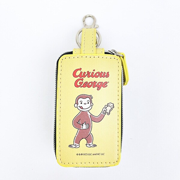 おさるのジョージ ダブルポケットキーケース イエロー