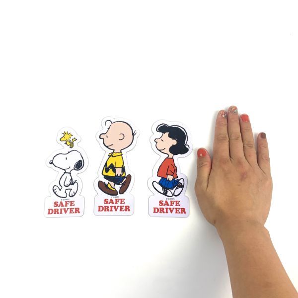 スヌーピー Peanuts マグネットセーフティサイン　スヌーピーハウスセーフドライブスヌーピー＆フレンズ カー用品 　 　 　