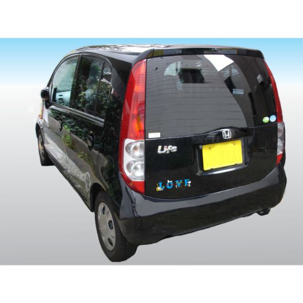 スヌーピー PEANUTS イニシャルステッカー スヌーピー Q ステッカー カー用品 ブルー