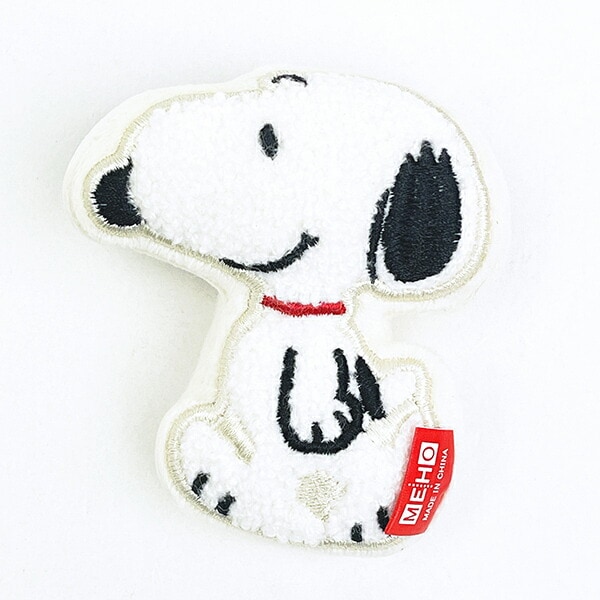 スヌーピー サガラ刺繍シートベルトストッパー カー用品