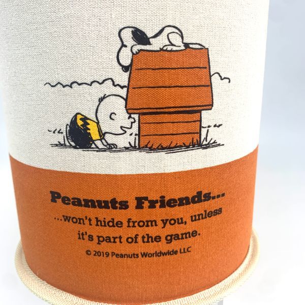 スヌーピー peanuts ダストボックス　スヌーピー＆フレンズ カー用品 オレンジ 　 　