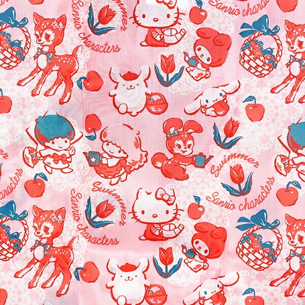 サンリオキャラクターズ × SWIMMER(スイマー) エコバッグ  (ピンク) Sanrio