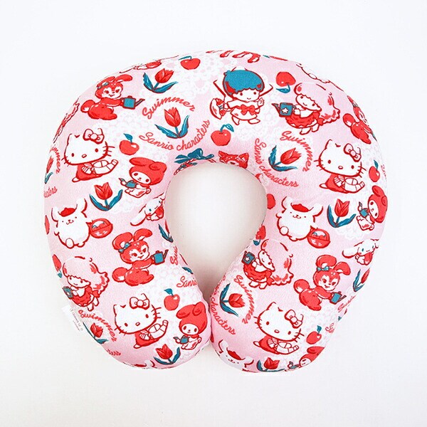 サンリオキャラクターズ × SWIMMER(スイマー) ネックピロー (ピンク) 枕 旅行 Sanrio