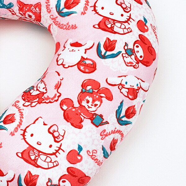 サンリオキャラクターズ × SWIMMER(スイマー) ネックピロー (ピンク) 枕 旅行 Sanrio