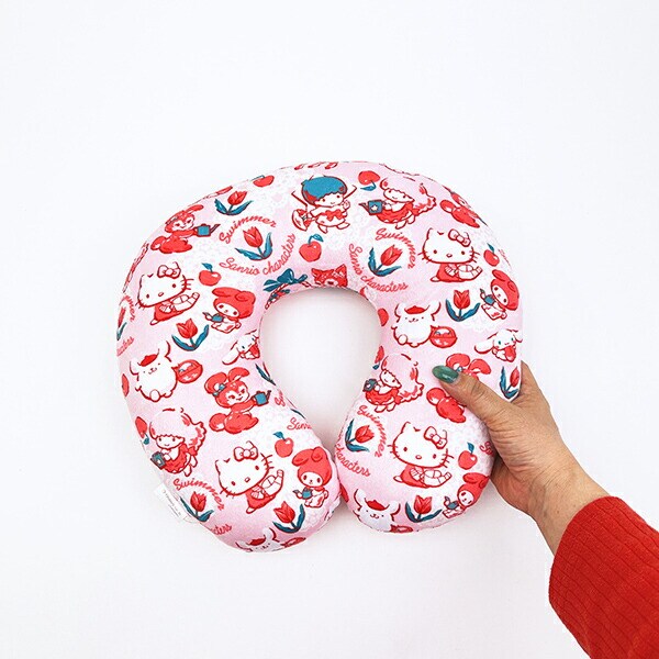 サンリオキャラクターズ × SWIMMER(スイマー) ネックピロー (ピンク) 枕 旅行 Sanrio