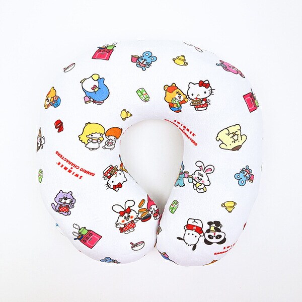サンリオキャラクターズ × SWIMMER(スイマー) ネックピロー (ホワイト) 枕 旅行 Sanrio