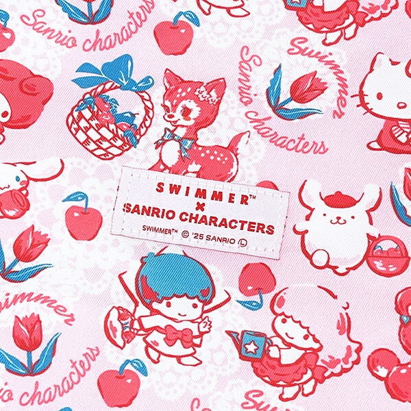 サンリオキャラクターズ × SWIMMER(スイマー) トラベルポーチ (ピンク) 旅行 Sanrio