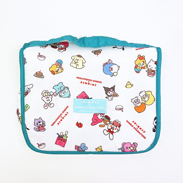 サンリオキャラクターズ × SWIMMER(スイマー) トラベルポーチ (ホワイト) 旅行 Sanrio