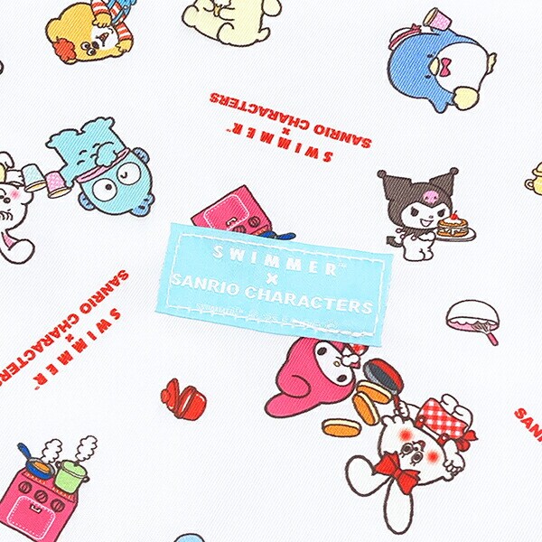 サンリオキャラクターズ × SWIMMER(スイマー) トラベルポーチ (ホワイト) 旅行 Sanrio