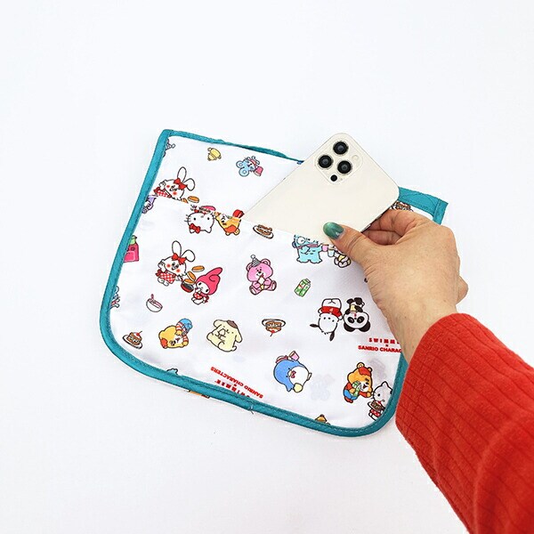 サンリオキャラクターズ × SWIMMER(スイマー) トラベルポーチ (ホワイト) 旅行 Sanrio