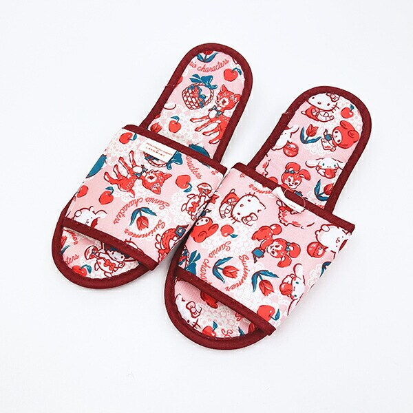 サンリオキャラクターズ × SWIMMER(スイマー) 携帯スリッパ (ピンク) (24～26cm) 旅行 Sanrio