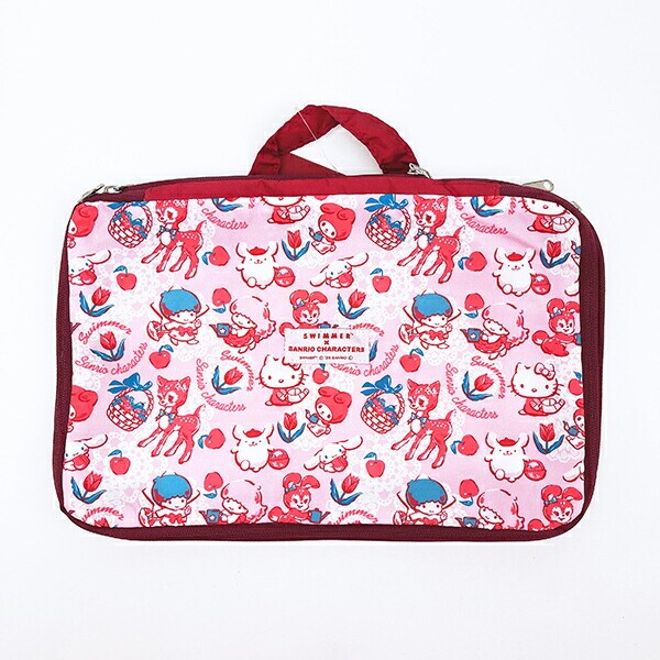 サンリオキャラクターズ × SWIMMER(スイマー) 圧縮トラベルポーチ (ピンク) 旅行 Sanrio