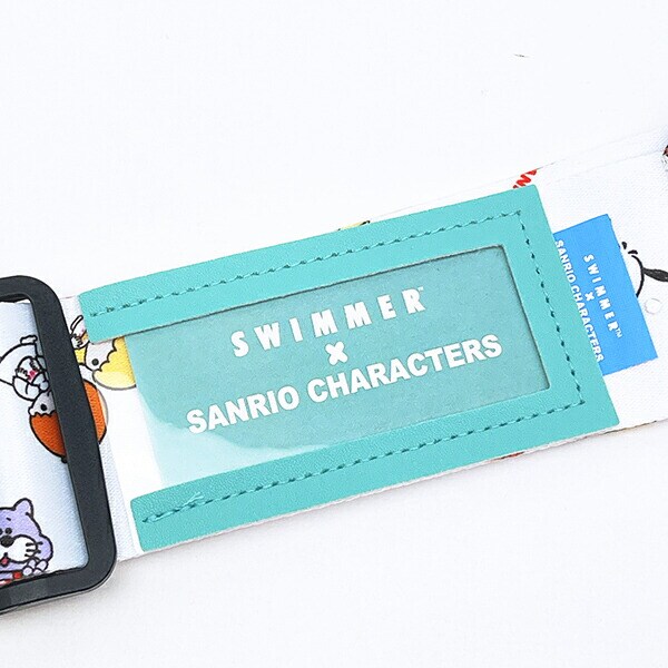 サンリオキャラクターズ × SWIMMER(スイマー) スーツケースベルト (ホワイト) 旅行 Sanrio