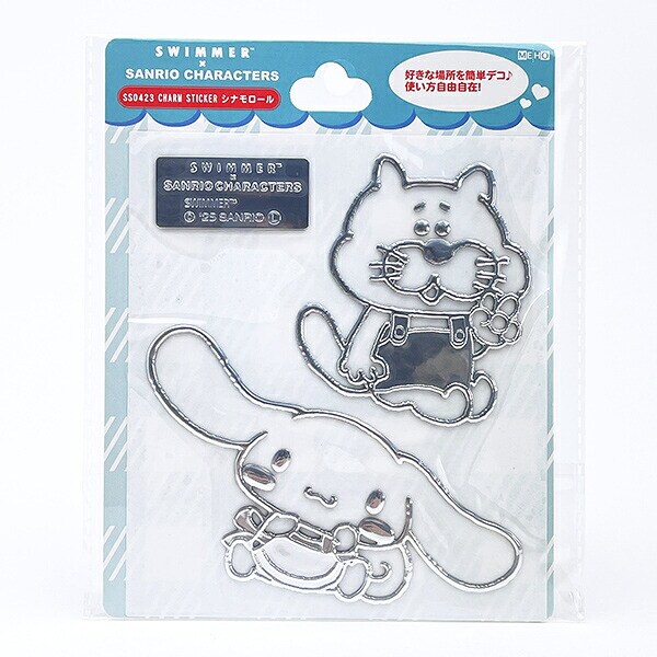 SWIMMER(スイマー) × サンリオ シナモロール チャームステッカー シナモン カー用品 Sanrio