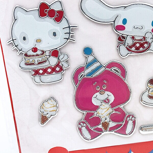SWIMMER(スイマー) × サンリオ ハローキティ シナモロール カラフルチャームステッカー シナモン カー用品