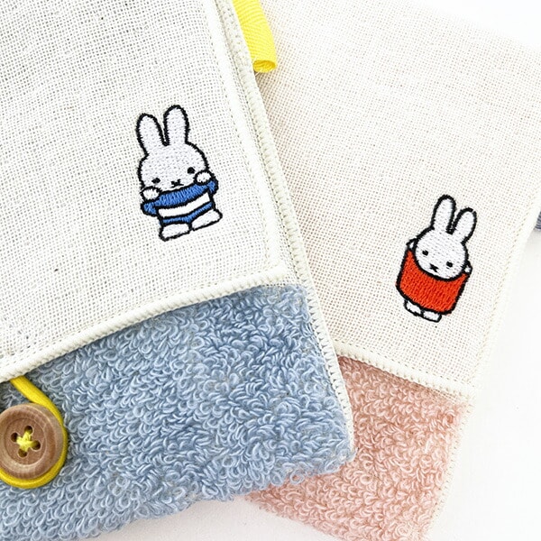 miffy ミッフィー どっとポーチ ショートマルチ ピンク BC タオル 小物入れ ベビー