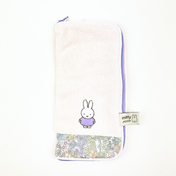 ミッフィー miffy リバティファイブリック どっとポーチ ピンク