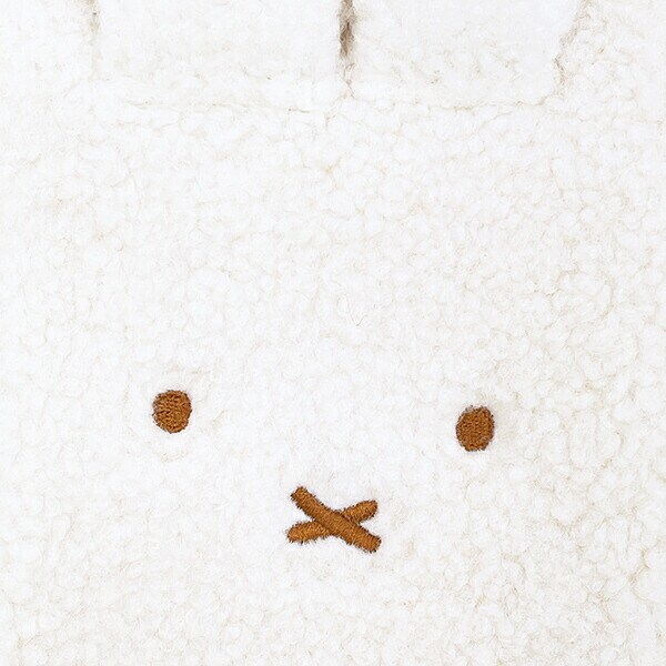 ミッフィー miffy どっとポーチ ショルダーショート ボア アイボリー
