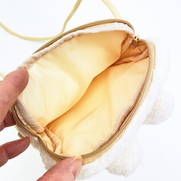 ミッフィー miffy どっとポーチ ショルダーショート ボア アイボリー