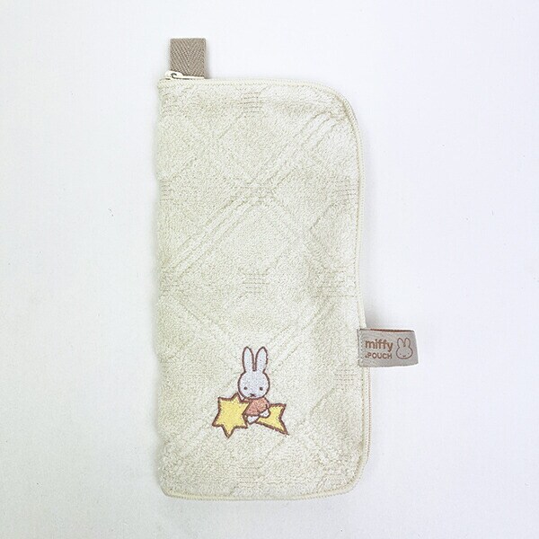 ミッフィー miffy どっとポーチ オーガニックコットン ホワイト