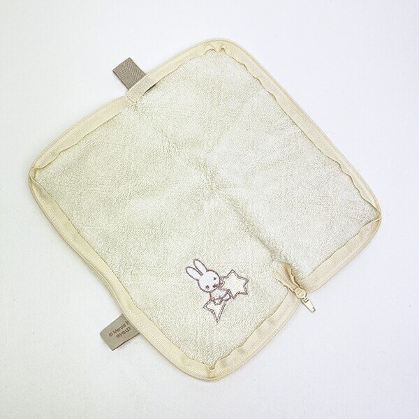 ミッフィー miffy どっとポーチ オーガニックコットン ホワイト