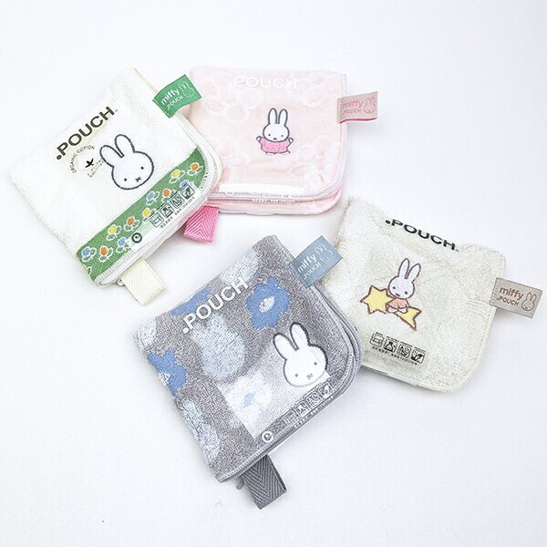 ミッフィー miffy どっとポーチ オーガニックコットン ピンク