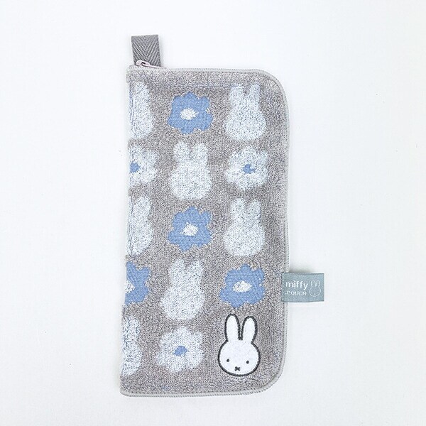 ミッフィー miffy どっとポーチ オーガニックコットン グレー