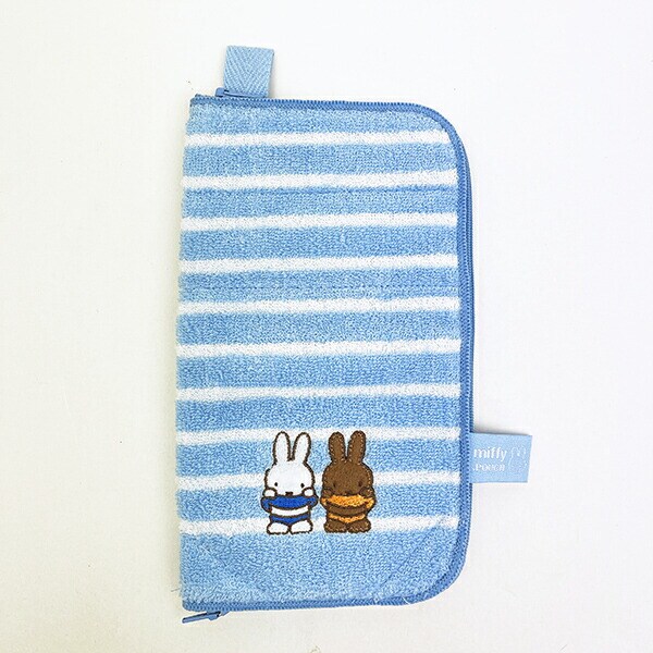 ミッフィー miffy どっとポーチ キープスタンド ボーダー