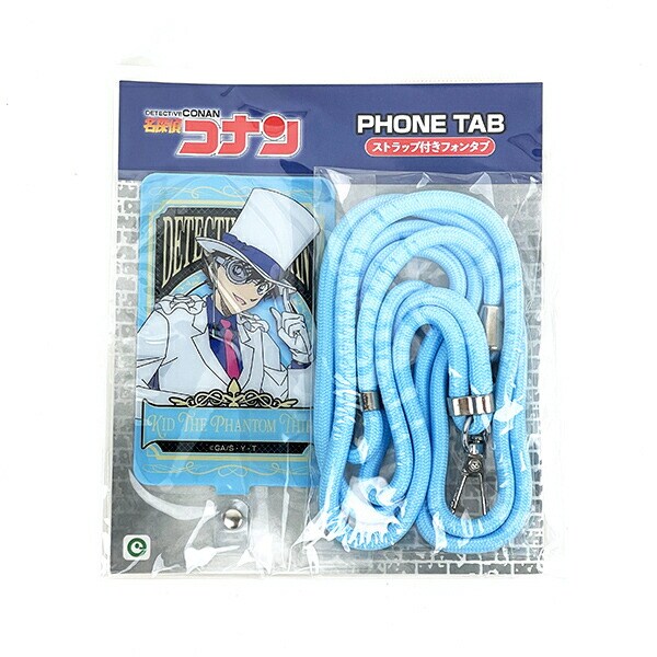 名探偵コナン 怪盗キッド ストラップ付きフォンタグ スマホ