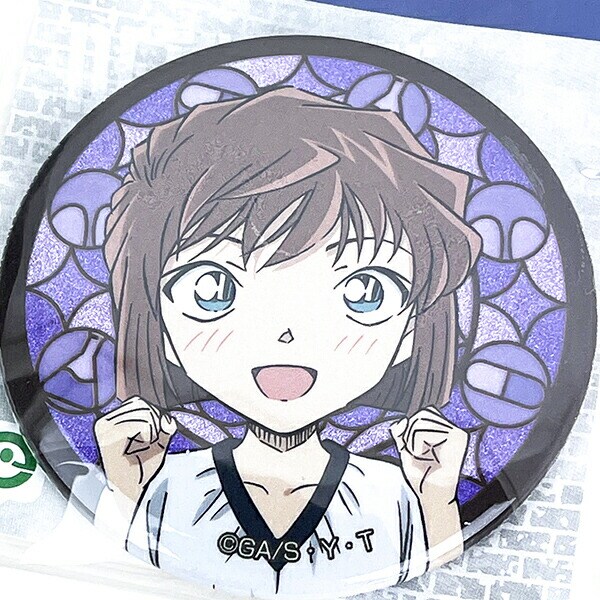 名探偵コナン 灰原哀 グリッター缶バッジ vol.2 日本製